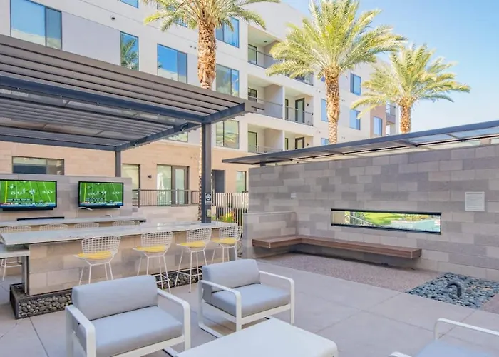 Apartment Modern 1bd - Pool, Gym, Parking, W-d - Sleeps 4